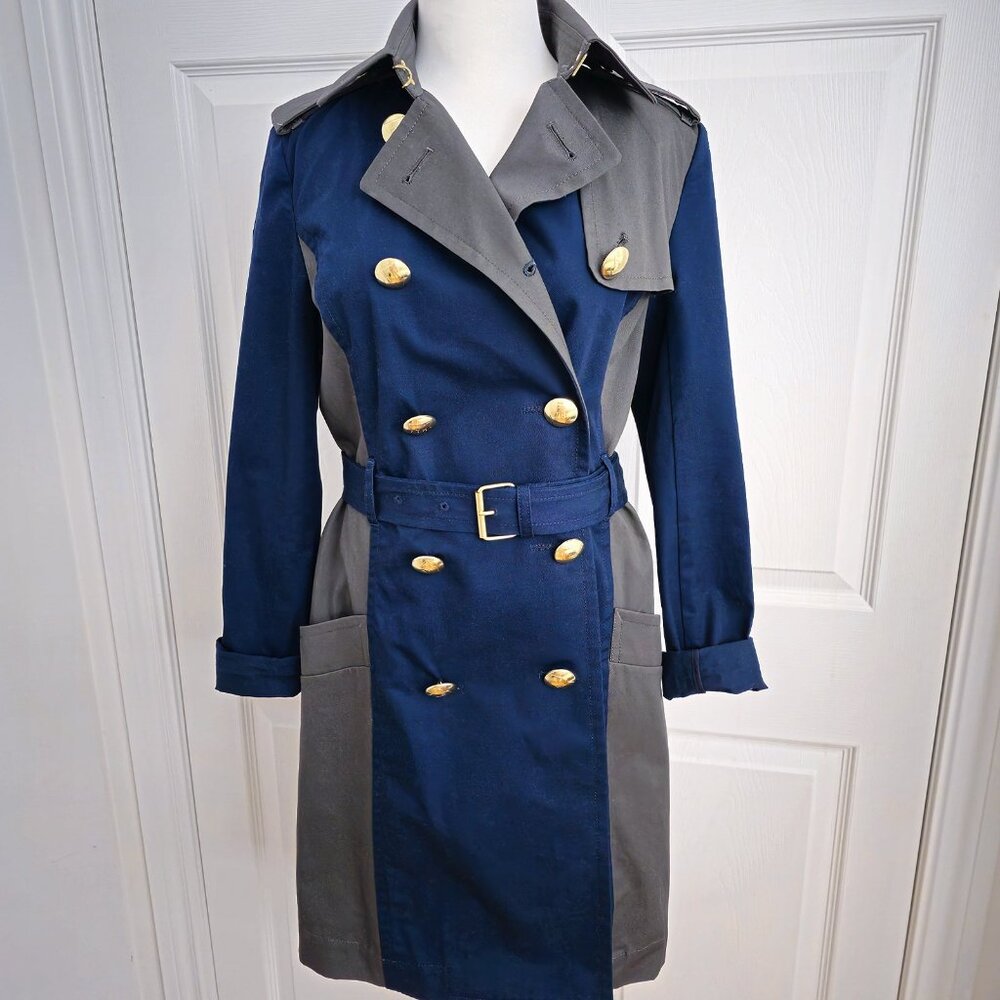 Tommy Hilfiger Color block Trench Coat - 0 (S)